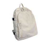 Jenngaoo Sac À Dos École Grande Capacité Oxford Polyester (Beige) | Les bretelles réglables et le panneau arrière rembourré offrent un confort pendant de longues heures