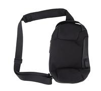 Jenngaoo Sac Bandoulière Respirant Grande Capacité à Fermeture Éclair Verrouillable en Tissu Oxford Portable pour Hommes et Femmes, Sac Anti Vol avec Coussin Doux, Idéal pour Voyag (Black)