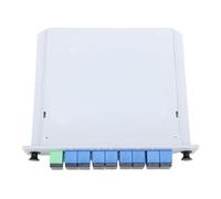 Jenngaoo Séparateur de Fibre Optique PLC 1x8 avec Connecteur SC UPC, Boîtier ABS Résistant, Perte d'Insertion 10.5dB, Compatible 1310-1550nm, pour Câblage Domestique et Projets d'