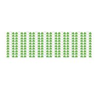 Jenngaoo Serre Arche Cadre Double Tête Clip Plastique, Fixation Film Chauffant Résistant 100 Pièces en Plastique pour et Cultures sous Abri (5mm)