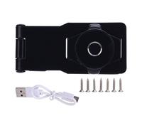 Jenngaoo Serrure à empreinte digitale intelligente électronique pour porte de sécurité, Serrure de cabinet verrouillage renforcé en alliage de zinc installation par vis ou adhésif