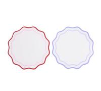 Jenngaoo Set de 2 sous verres en similicuir forme de fleur, antidérapants, résistants à la chaleur, 33 cm, pour table intérieure et extérieure