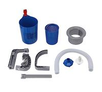 Jenngaoo Skimmer de pour Piscine Hors Sol, Nettoyeur Automatique Murale Bleu avec Filtre Détachable pour Ramassage des Débris, Plastique 24 x 15.8 cm