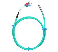 Jenngaoo Sonde de Température Thermocouple Type K, Capteur Étanche à Câble Souple en Silicone Vert 5x30 mm Sonde en Acier Inoxydable pour Outils Industriels (Hmm)