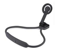 Jenngaoo Support de Téléphone Magnétique pour Cou avec Détachement Rapide, Structure en Alliage d'Aluminium et Silicone pour Montage Stable et Angles Multiples Compatible 12