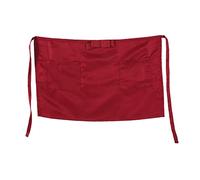 Jenngaoo Tabliers Taille de Restaurant de Cuisine pour Femmes Hommes, Tablier Demi-Court pour Serveuse de Serveur, Poches Profondes pour Tenir (2 Poches)(Bourgogne)