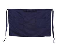 Jenngaoo Tabliers Taille de Restaurant de Cuisine pour Femmes Hommes, Tablier Demi-Court pour Serveuse de Serveur, Poches Profondes pour Tenir (2 Poches)(Bleu marin)