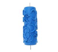 Jenngaoo Texture Roller Tool, Création de Motifs Décoratifs, Manche à Motifs Réutilisable Lavable en Caoutchouc pour Peinture Murale et Décorations, 12.7 cm (101y)