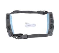 Jenngaoo Ventilateur de Taille Portable, Ventilateur Ceinture Réglable 3 Vitesses Batterie 5000 mAh ABS pour Sports en Plein Air et Voyage (Gris foncé)