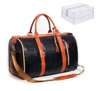 Jenni Bag Sac de voyage avec roulettes, sac de voyage My Jenni pour femme, sac de voyage pliable en cuir synthétique, sac à vêtements, grande capacité avec compartiment à chaussures, Noir , Basic