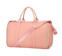 Jenni Bag - Sac de voyage convertible 2 en 1 avec roues amovibles, pliable et imperméable en cuir synthétique pour homme et femme, rose, Basic