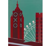 Jennie Ing WDC90638 Toile Imprimée, Multicolore, 60 x 80 cm