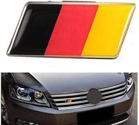JenNiFer Aluminium Allemand Allemagne Drapeau Badge Grille Emblème Autocollant De Voiture Décalque Décoration Universelle