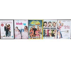 JENNIFER ANISTON 5 DVDS COLLECTION: HORRIBLE BOSSES / ALONG CAME POLLY / THE BREAK-UP / WE'RE THE MILLERS / MARLEY & ME