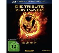 JENNIFER/HUTCHERSON,JOSH LAWRENCE - TRIBUTE VON PANEM/GESAMTEDT. 4 BLU-RAY NEUF