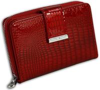 Jennifer Jones Portefeuille en cuir pour femme rouge Protection RFID OPJ711R