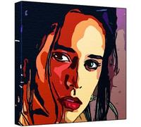 Jennifer Love Hewitt Pop Art Impression sur toile Multicolore 30 x 30 x 2,5 cm