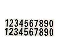 JenNiFer Nombre Autocollant Réfléchissant Voiture Vinyle Autocollant Adresse Postale Numéro De Boîte Postale Autocollants Blanc Noir - Noir