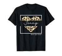 Jenny Best Girl Ever - Nom de Jenny - Motif léopard T-Shirt