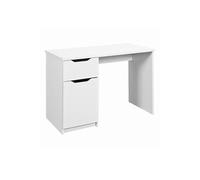 JENNY - Bureau 1 Porte 1 Tiroir Coloris Blanc -
