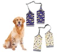Jennytim Lot de 2 coudières pour chien - Protection articulaire pour grands chiens - Genouillères - Protection des pattes arrière - Protège contre les écorchures et les problèmes articulaires (XXL)