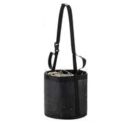 Jennytim Sac à nourriture pour chevaux, sac à foin pour chevaux, sac à graines avec fond en maille solide, avec sangle réglable pour une alimentation lente à suspendre en plein air. (L)