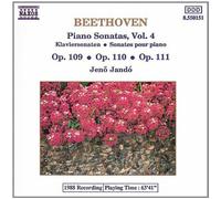 Jeno Jando - Beethoven: Piano Sonatas, Vol. 4, Op.109, Op. 110, Op. 111. by Jeno Jando (1994) Audio CD