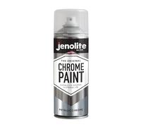 JENOLITE Bombe Peinture Chrome | Peinture Argentée Métallique Lisse | Couleur Chrome | Peinture Multi-Surfaces pour Métal, Bois, Plastique, Céramique | Intérieur & Extérieur | 400ml