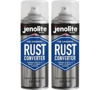 JENOLITE Convertisseur de Rouille Spray | 2 x 400ml | Traitement Antirouille pour Métal | Antirouille Carrosserie | à Base d'Époxy Convertisseur de Rouille | Convertisseur de Rouille et apprêt