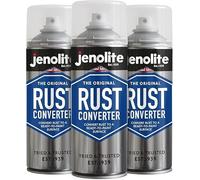 JENOLITE Convertisseur de Rouille Spray | 3 x 400ml | Traitement Antirouille pour Métal | Antirouille Carrosserie | à Base d'Époxy Convertisseur de Rouille | Convertisseur de Rouille et apprêt