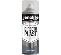 JENOLITE Directoplast Peinture en aérosol brillante | GRIS ARDOISE | 400 ml | Peinture en aérosol multi-surfaces | Pour tous types de plastique | Aucun apprêt requis | Ral 7031