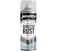 JENOLITE Directorust Bombe Peinture Brillante | POUDRE BLEUE | 400ml | Peinture Aérosol Anti-Rouille Pour Métal | Peinture Aérosol Brillante Multi-Surfaces Pour Bois, Métal, Plastique | RAL 240 80 10