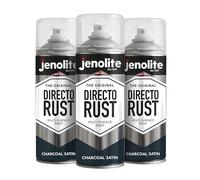 JENOLITE Directorust Lot de 3 bombes peinture à pulvériser multi-surfaces pour bois, métal, plastique, céramique et surfaces rouillées 400 ml