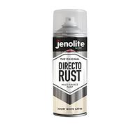 JENOLITE Directorust Peinture en aérosol finition satinée | BLANC IVOIRE | 400ml | Peinture antirouille pour métal | Peinture en aérosol multi-surfaces : métal, bois, plastique | RAL1013