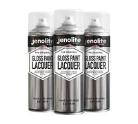 JENOLITE Laque Brillante Transparente | FINITION CRISTALLINE | 3x500ml | Scelle, protège et améliore | Multi-surfaces | Résistant aux UV et non jaunissant | Coffre-fort intérieur et extérieur