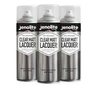 JENOLITE Laque Mate Transparente | FINITION CRISTALLINE | 3x500ml | Scelle, protège et améliore | Multi-surfaces | Résistant aux UV et non jaunissant | Coffre-fort intérieur et extérieur