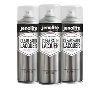 JENOLITE Laque Satinée Transparente | FINITION CRISTALLINE | 3x500ml | Scelle, protège et améliore | Multi-surfaces | Résistant aux UV et non jaunissant | Coffre-fort intérieur et extérieur