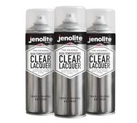 JENOLITE Laque Transparente Haute Température | 650°C+ | 2x500ml | FINITION CRISTALLINE | Multi-surfaces | Scelle, protège et améliore | Convient pour une utilisation automobile