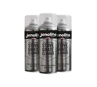 JENOLITE Nettoyant pour grille de poêle | 3 x 400 ml | Élimine les traces de doigts, la suie, les cendres, le carbone, la graisse et le goudron - Idéal pour les poêles à bois, cheminées et barbecues