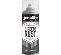 JENOLITE - Peinture aérosol brillante Directorust, peinture multi-surfaces pour bois, métal, plastique, céramique et surfaces rouillées, 400 ml, gris ardoise (RAL 7031)