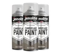 JENOLITE Peinture camouflage Marron Boue Armée - 3 x 400 ml (RAL 8027) - Idéal pour le modélisme, le paintball, l'airsoft, les véhicules militaires