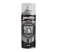 JENOLITE Peinture Teintée en Aérosol pour Phares | NOIR | 400 ml | Laque pour lentilles teintées | Teinte subtile pour les feux arrière de voiture | Convient aux lentilles en verre et en plastique