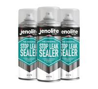 JENOLITE Spray Scellant Anti-Fuite | BLANC | 3x400ml | Scellant anti-fuites pour gouttières et toits plats | Joint d'étanchéité imperméable | Remplit, scelle et arrête les fuites