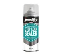 JENOLITE Spray Scellant Anti-Fuite | BLANC | 400ml | Scellant anti-fuites pour gouttières et toits plats | Joint d'étanchéité imperméable | Remplit, scelle et arrête les fuites