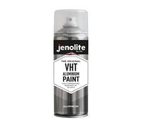JENOLITE VHT Peinture Aluminium - Argent Mat - 400 ml (Résistant à la Chaleur 650°C - Pour Usage Automobile et Zones Exposées à la Chaleur Élevée - Résistant à la Rouille et à la Corrosion)