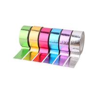 JENOR 1PC Ruban adhésif de gymnastique rythmique à paillettes Holographique 15 mm x 5 m