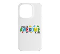 J'enseigne à des Enfants géniaux Un Professeur de Sensibilisation à l'Autisme Coque pour iPhone 14 Pro