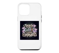 J'enseigne à l'enseignant Le Plus Mignon des Petits éléphants pour la rentrée Coque pour iPhone 12 Pro Max