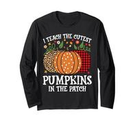 J'enseigne aux citrouilles Les Plus Mignonnes du Patch Funny Halloween Manche Longue