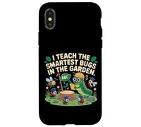 J'enseigne aux insectes les plus intelligents du jardin, un joli art de professeur Coque pour iPhone X/XS